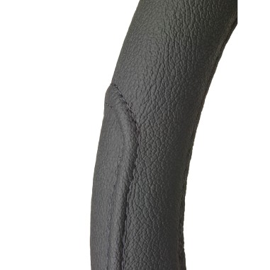 COUVRE VOLANT VAN 42CM CUIR NOIR