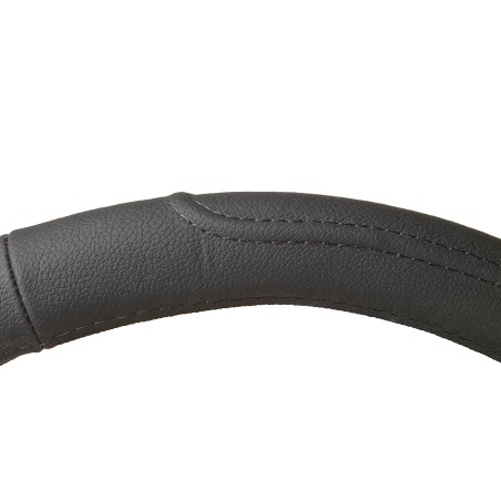 COUVRE VOLANT VAN 42CM CUIR NOIR