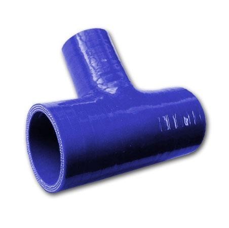 T SILICON 57MM + TUBE 25MM BLEU