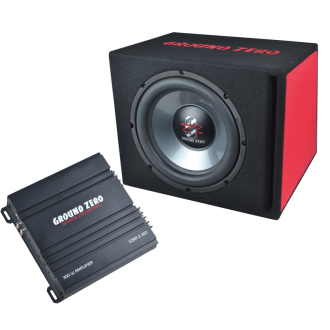 GZBASSKIT12.300 CAISSON + AMPLIFICATEUR + CABLAGE GROUND...