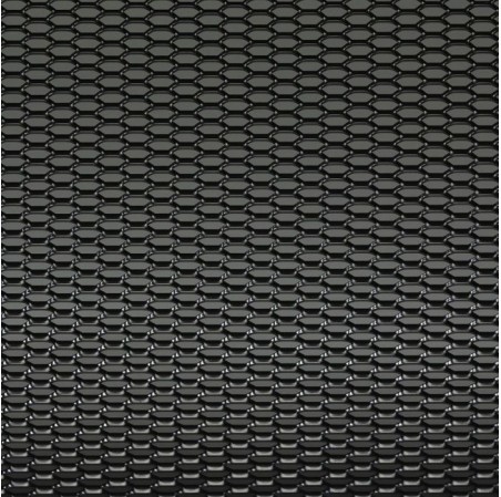GRILLE ALU NOIR NID D ABEILLE 125X2