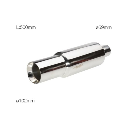 SILENCIEUX UNIV BARRET CHROME 102MM