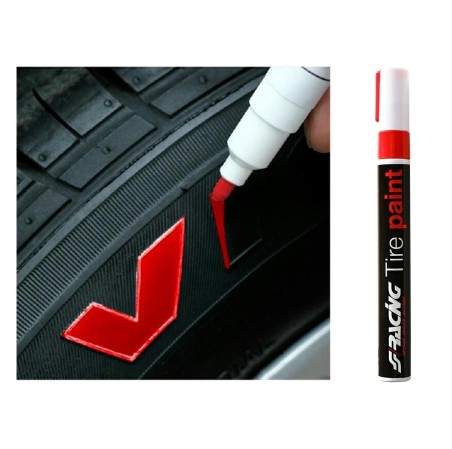STYLO PEINTURE PNEU ROUGE