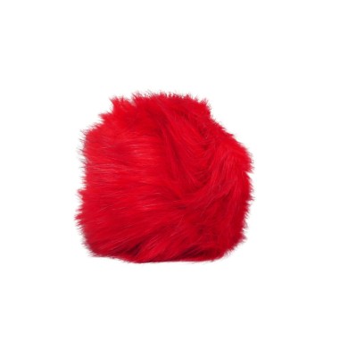 COUVRE POMMEAU FLUFFY ROUGE