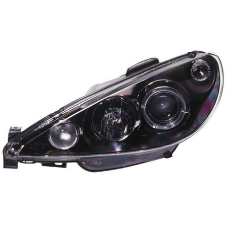PHARES PEUGEOT 206 ANGELS EYES NOIR 98-