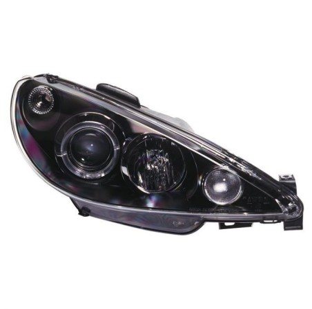 PHARES PEUGEOT 206 ANGELS EYES NOIR 02-