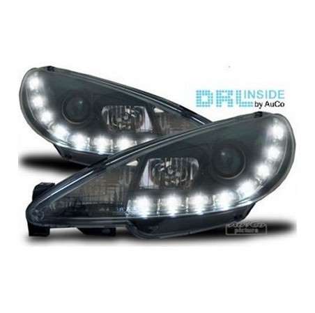 PHARE DEVIL EYES NOIR PEUGEOT 206