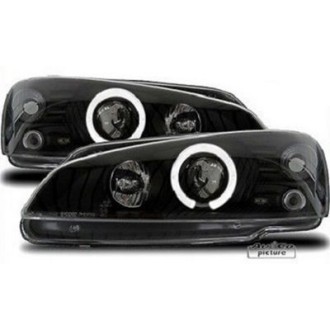 PHARES ANGEL EYES  NOIRS PEUGEOT 106