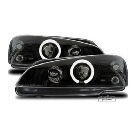 PHARES ANGEL EYES  NOIRS PEUGEOT 106