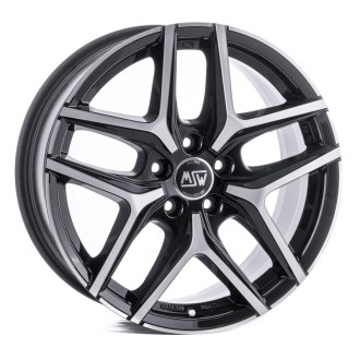 4 JANTES MSW40 18X8 5X108 ET42 NOIRES POLIES
