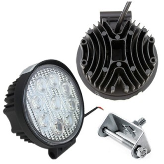 PROJECTEUR LED ROND UNIVERSEL FEU DE TRAVAIL OFFROAD 27W...