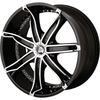 4 JANTES 22X9.5 6X114.3 DNA NOIR CHROME