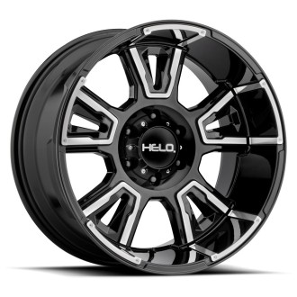 4 JANTES HE914 20X9 6X139 NOIRES POLIES 0