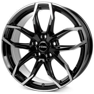 4 JANTES LUCCA 4X100 6.5X17 ET49 NOIRES POLIES