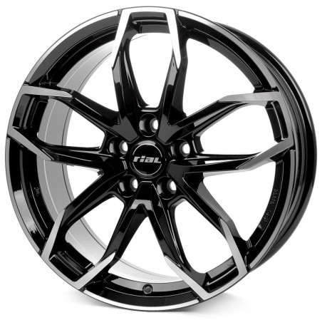 4 JANTES LUCCA 4X100 6.5X17 ET49 NOIRES POLIES