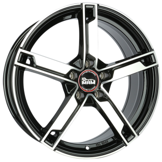 4 JANTES MAM W4 7X17 4X108 ET20 NOIRES POLIES
