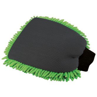 GANT DE LAVAGE DOUBLE FACE VERT 2