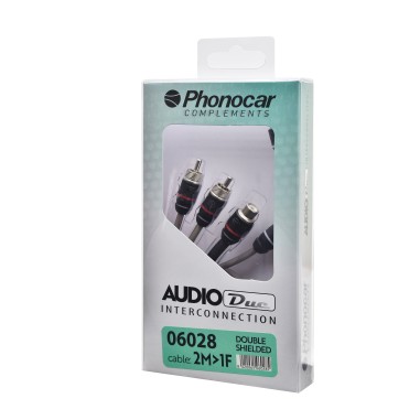 CABLE RCA FICHE Y 1F- 2M DBLE BLIND