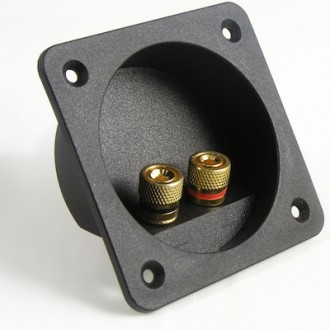 BORNIER 2 POLES DORE POUR CAISSON