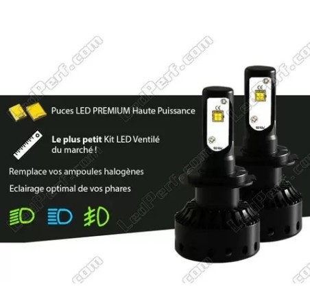 KIT AMPOULES LEDS H7 VENTILEES TM
