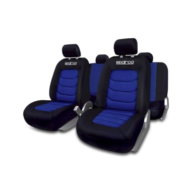 JEU DE HOUSSE SPARCO NOIR BLEU