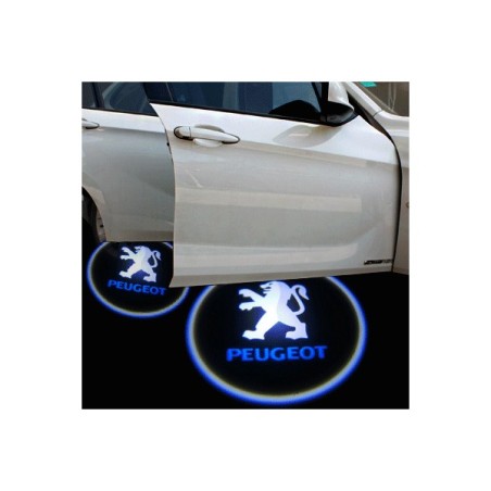 LOGO BAS DE PORTES A LEDS PEUGEOT