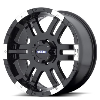 4 JANTES MO951 18X9 6X5.5  ET -12 NOIRES POLIES