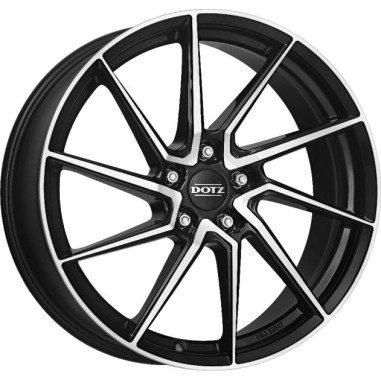 4 JANTES DOTZ SPA DARK 7.5X17 5X100  NOIRES POLIES