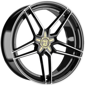 4 JANTES TALON 18X8.5 5X108 ET40 NOIRES POLIES