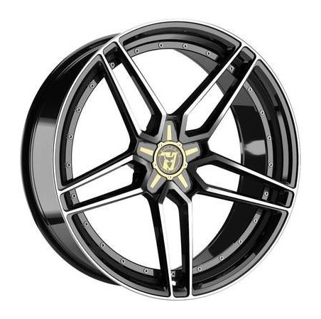 4 JANTES TALON 18X8.5 5X114 ET40 NOIRES POLIES