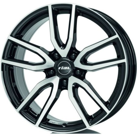 4 JANTES TORINO 17X7.5 5X100 ET40 NOIRES POLIES