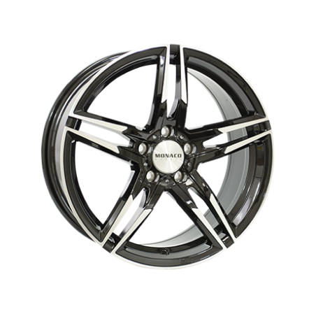 4 JANTES MONACO GP1 18X8 5X120 NOIRES BRILLANT