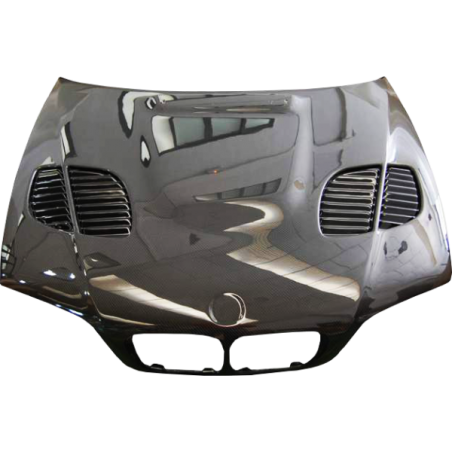 Capot Carbone BMW E46 '02-06 2P. Look M3 GTR C/T