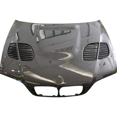 Capot Carbone BMW E46 '02-06 2P. Look M3 GTR C/T