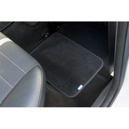 4 TAPIS SPARCO MOQUETTE NOIR GRIS 