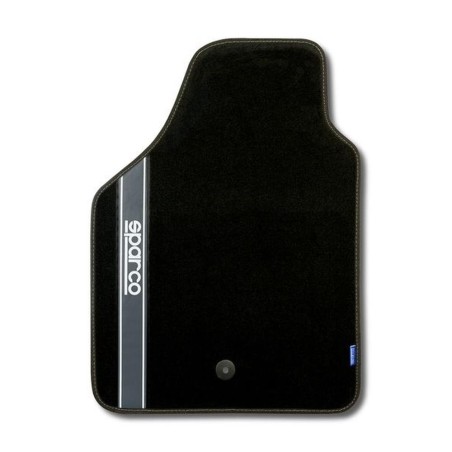 4 TAPIS SPARCO MOQUETTE NOIR GRIS 