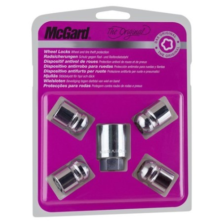 4 ECROUS ANTIVOL SU MCGARD M12X1.5/ R12/ LONG. 29,9MM/ Ø19MM