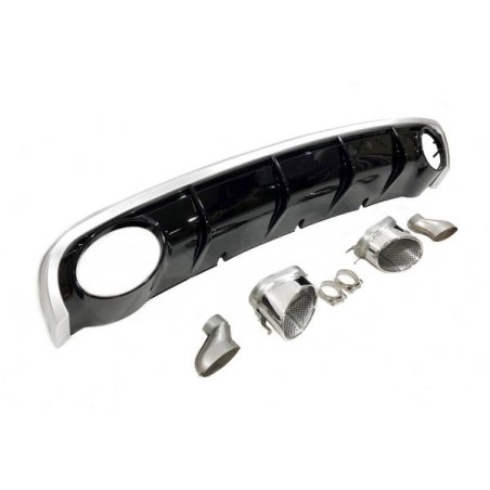 Diffuseur arrière Audi A6 Sedan / Avant C7 2011-2014 Look RS6 ABS