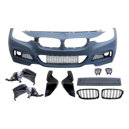 Pare-Choc Avant BMW F30 / F31 Look M-Tech ABS Brouillard Calandres