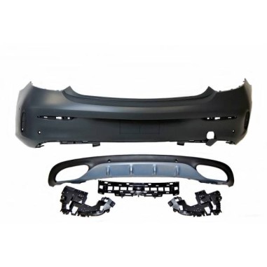 Pare-choc arrière Mercedes W205 2P 14-18 Look AMG