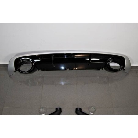 Diffuseur arrière Audi A6 Sedan / Avant C6 2009-2012 Look RS6 ABS