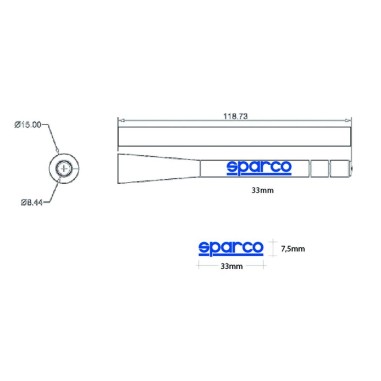 ANTENNE NOIRE SPARCO