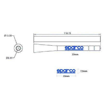 ANTENNE NOIRE SPARCO