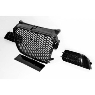 Calandre Audi A1 2012-2015 Look RS1 Black Carcasse... 2