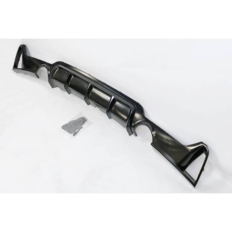 Diffuseur arrière BMW F32 / F33 / F36 Look M Performance 2 Sorties Noir brillant