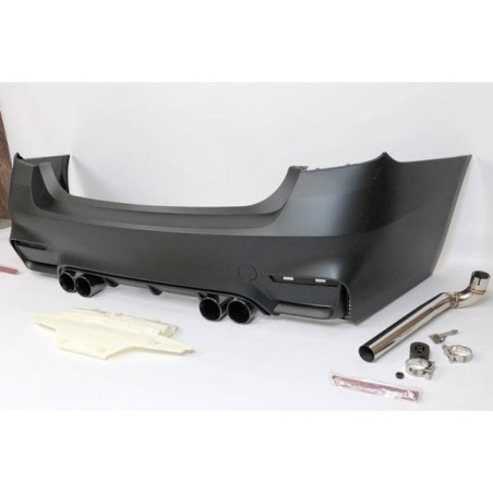 Pare-choc arrière BMW F32 / F33 / F36 Look M4 2 Sorties, Echappement