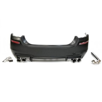 Pare-choc arrière BMW F10 10-16 Look M5 2 Sorties,...
