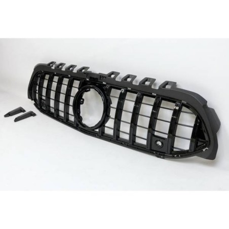 Calandre Mercedes W177 / V177 Look GTR Caméra 360 Noir brillant