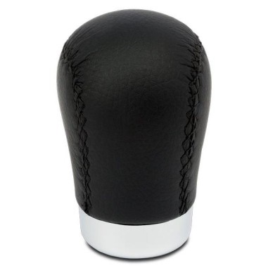 POMMEAU CUIR NOIR BAGUE DE MARCHE A