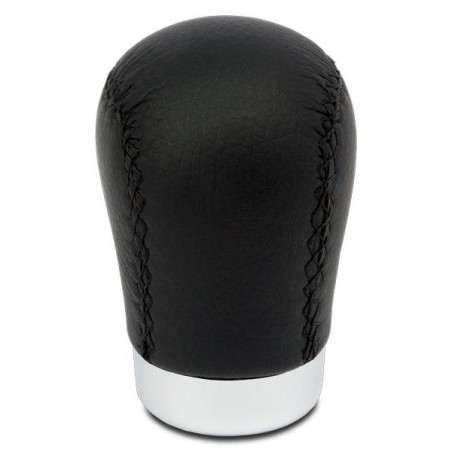 POMMEAU CUIR NOIR BAGUE DE MARCHE A